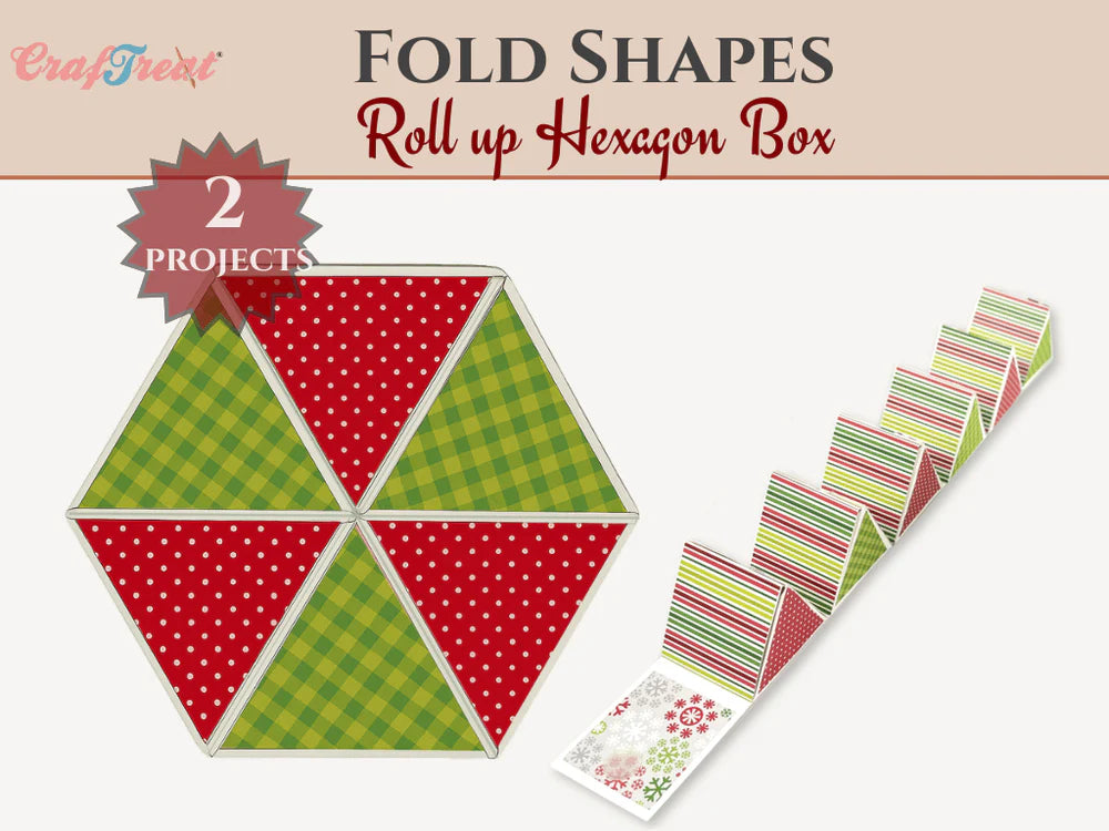 Hexagon Roll-Up Blanks | White