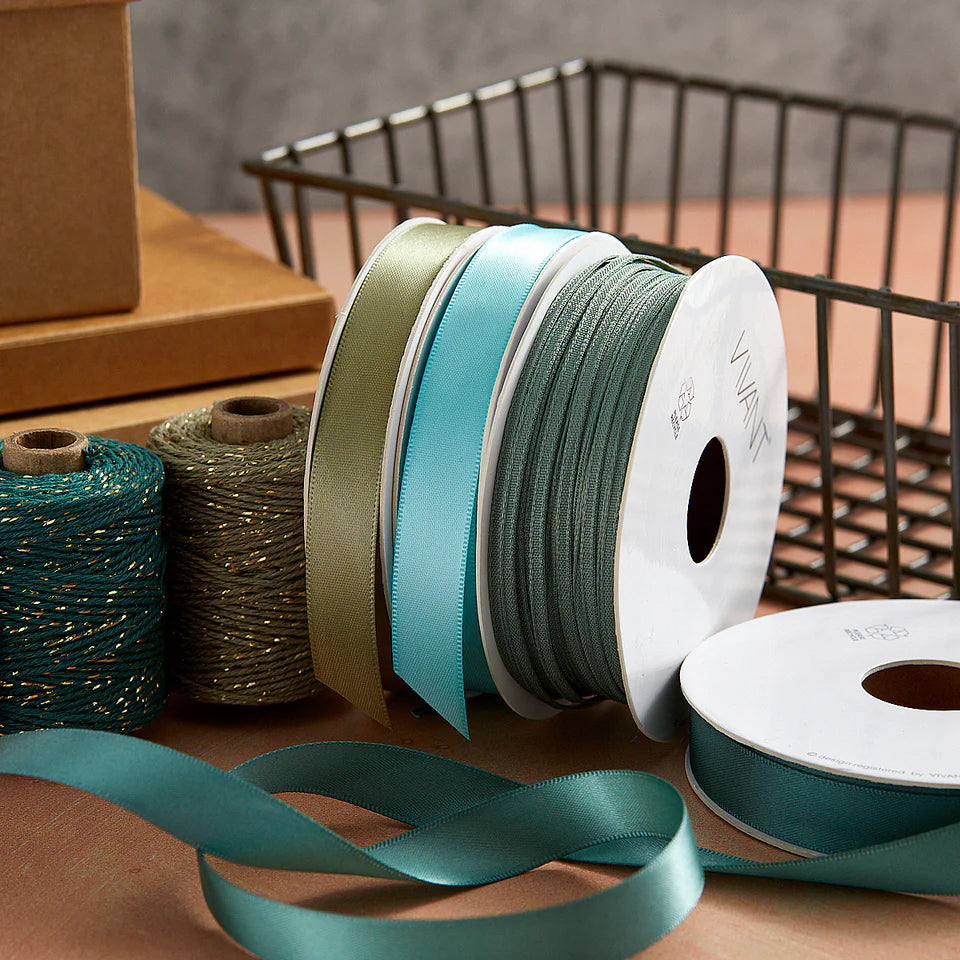 Sage Green Narrow Texture Ribbon {sold in 2 yard lengths}