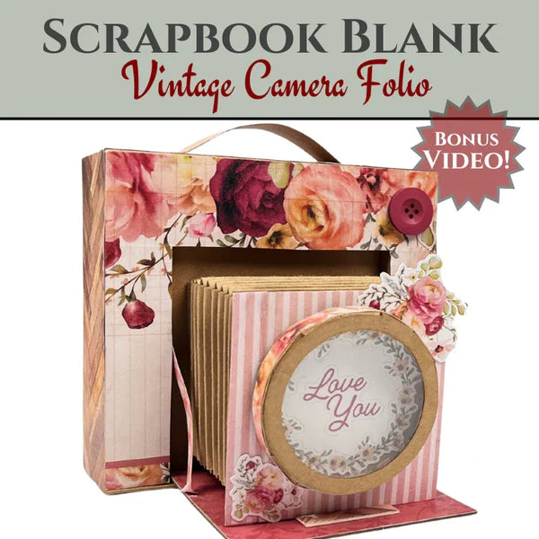 Vintage Camera Album Blank