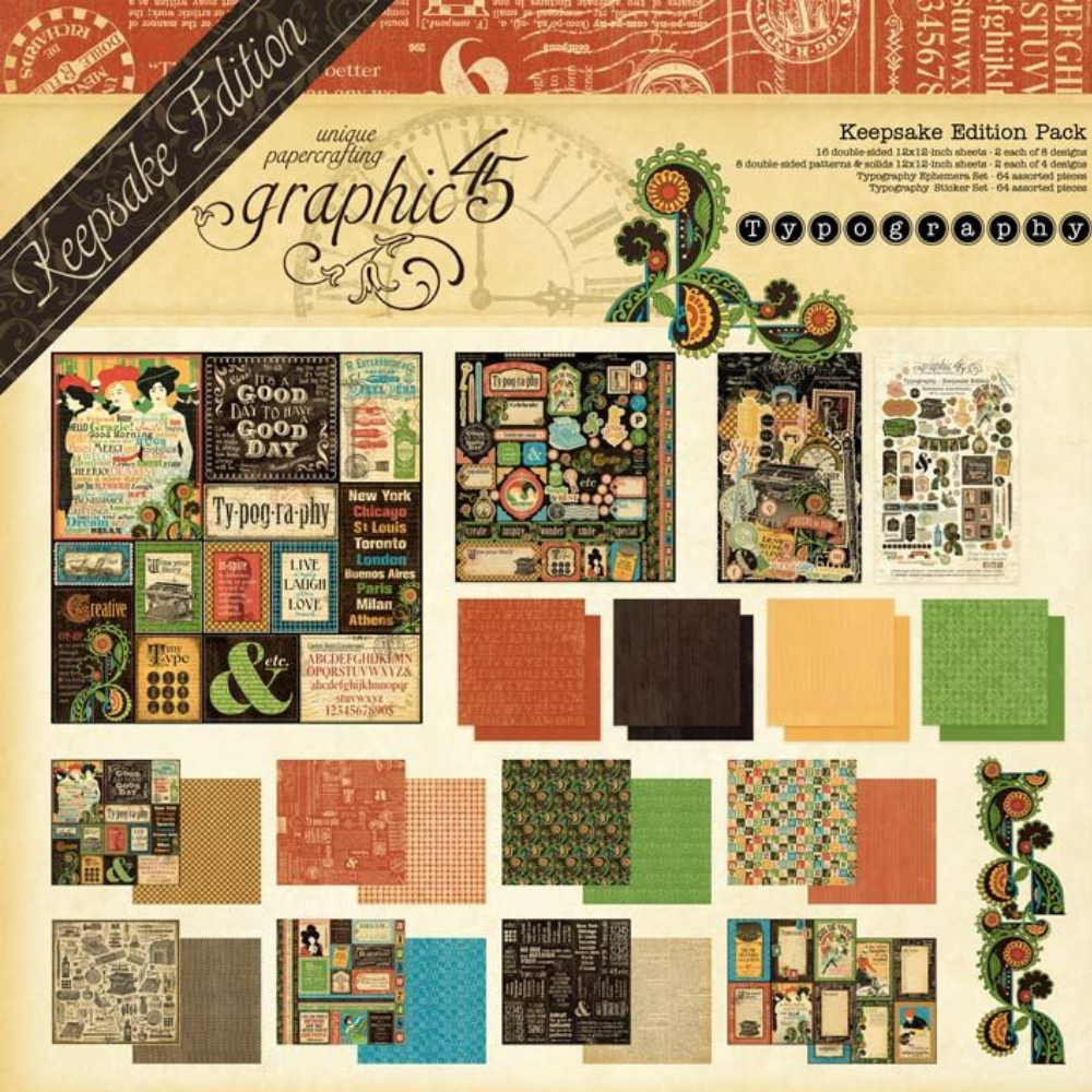 Typography Collection Keepsake Kits
