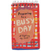 Busy Day Spiral Pocket Notepad