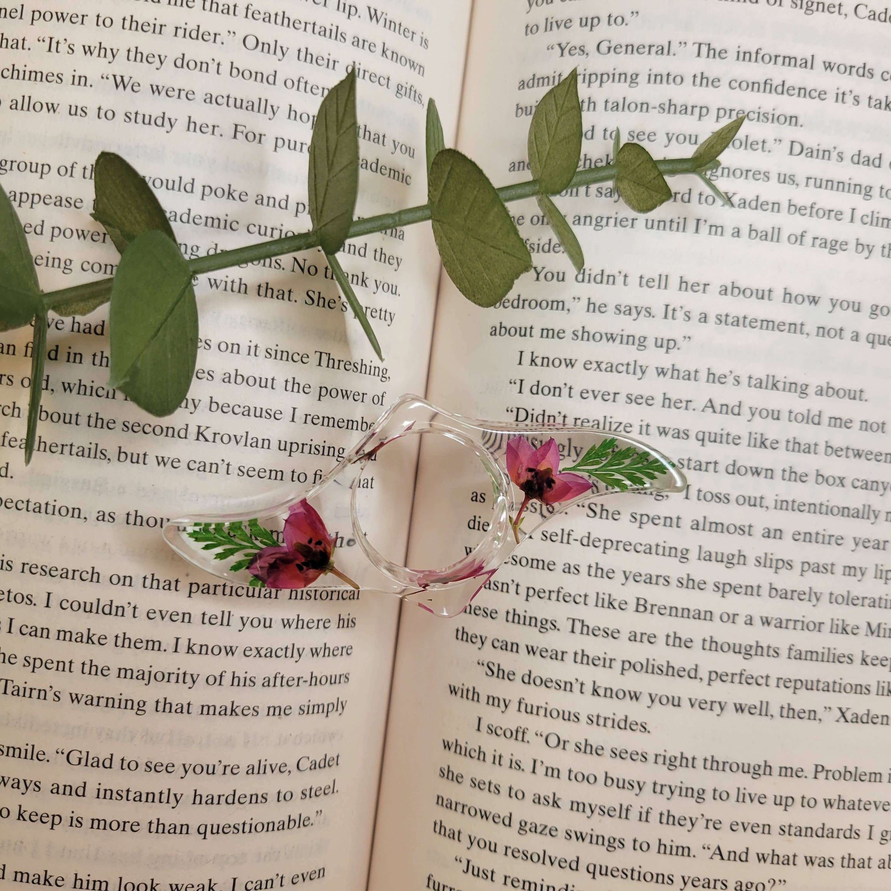 Floral Book Holder/Page Spreader