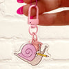 Snail & Pencil Mini Bag Charm