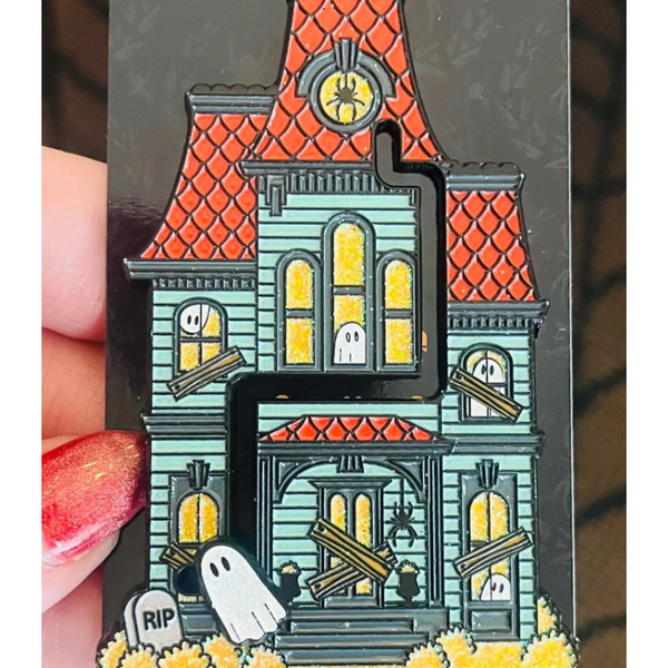 Wandering Ghost Interactive Enamel Pin