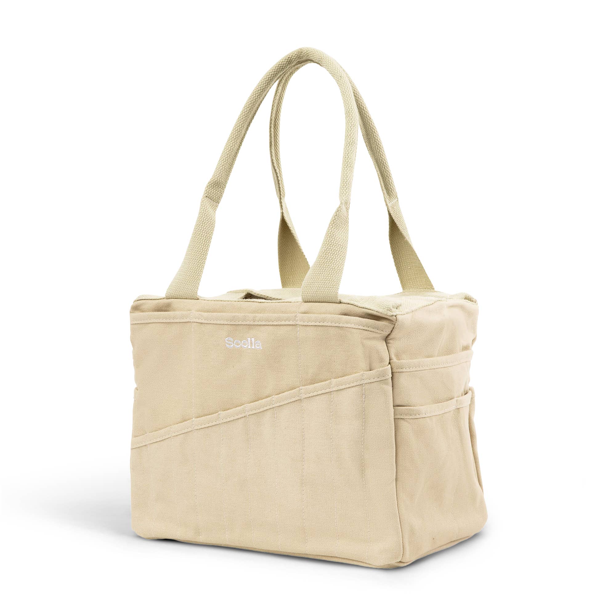 Boho Beige 30-Pocket Stationery/Artist Tote