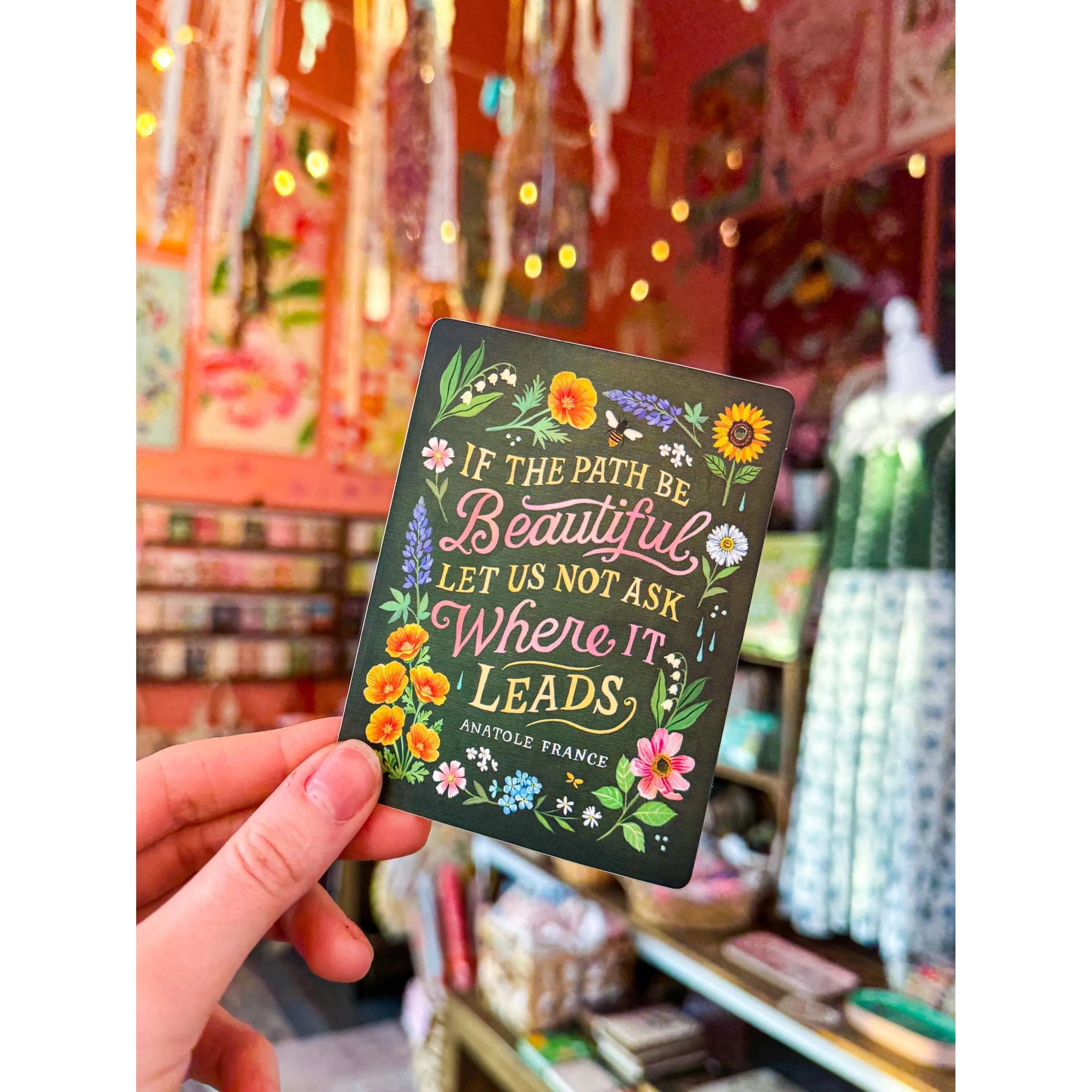 Beautiful Path Vinyl Sticker