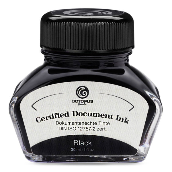 Black Certified Document Fountain Pen Ink