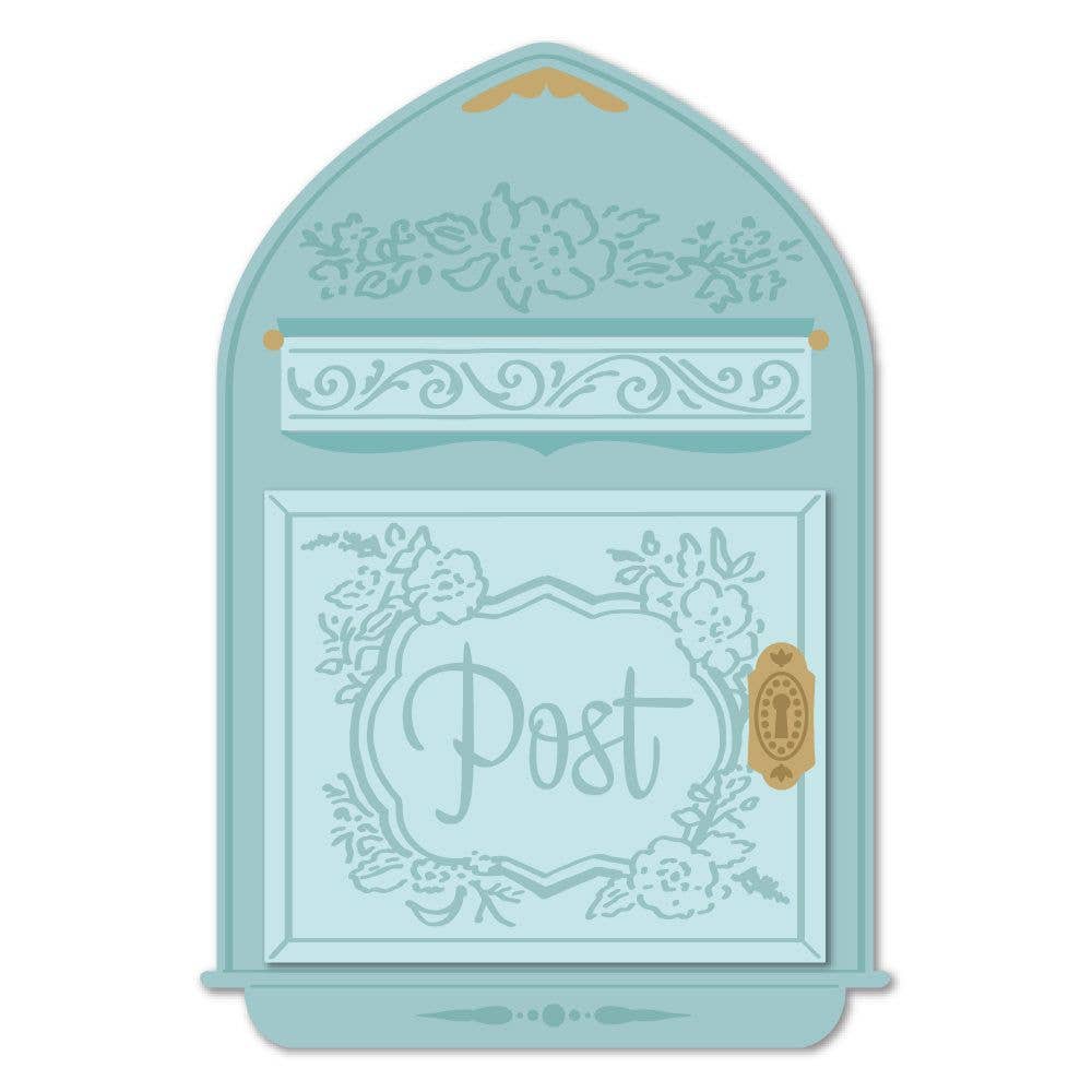 Vintage Mailbox A2 Card Die Set