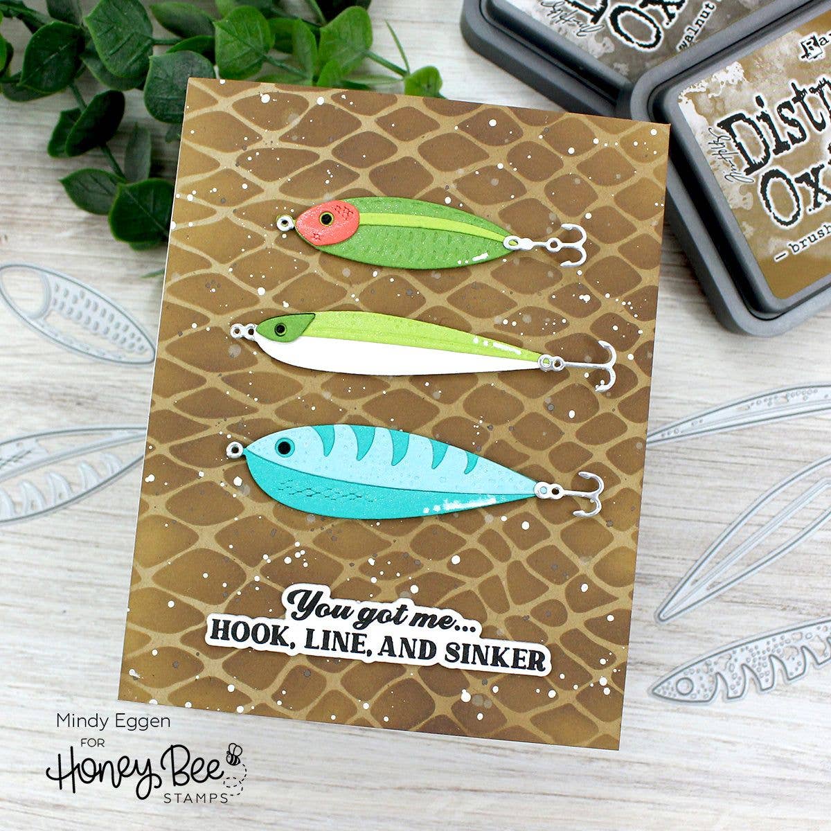 Hooked on You Sentiments Stamp/Die Set