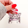 Chips the Cat Charms Keychain Bag Charm