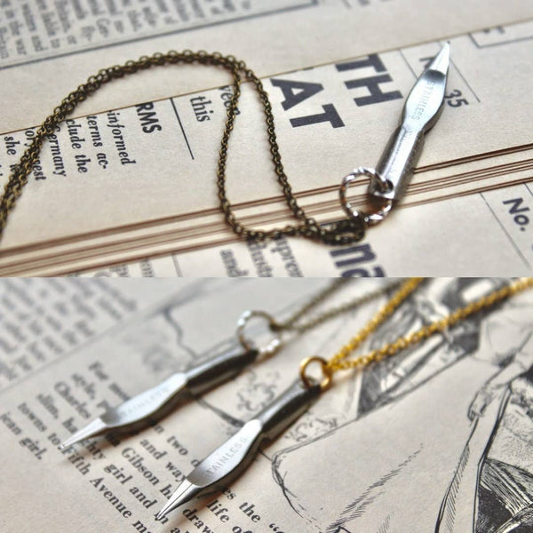 Vintage Empire Pen Company Calligraphy Pen Necklace No. 23