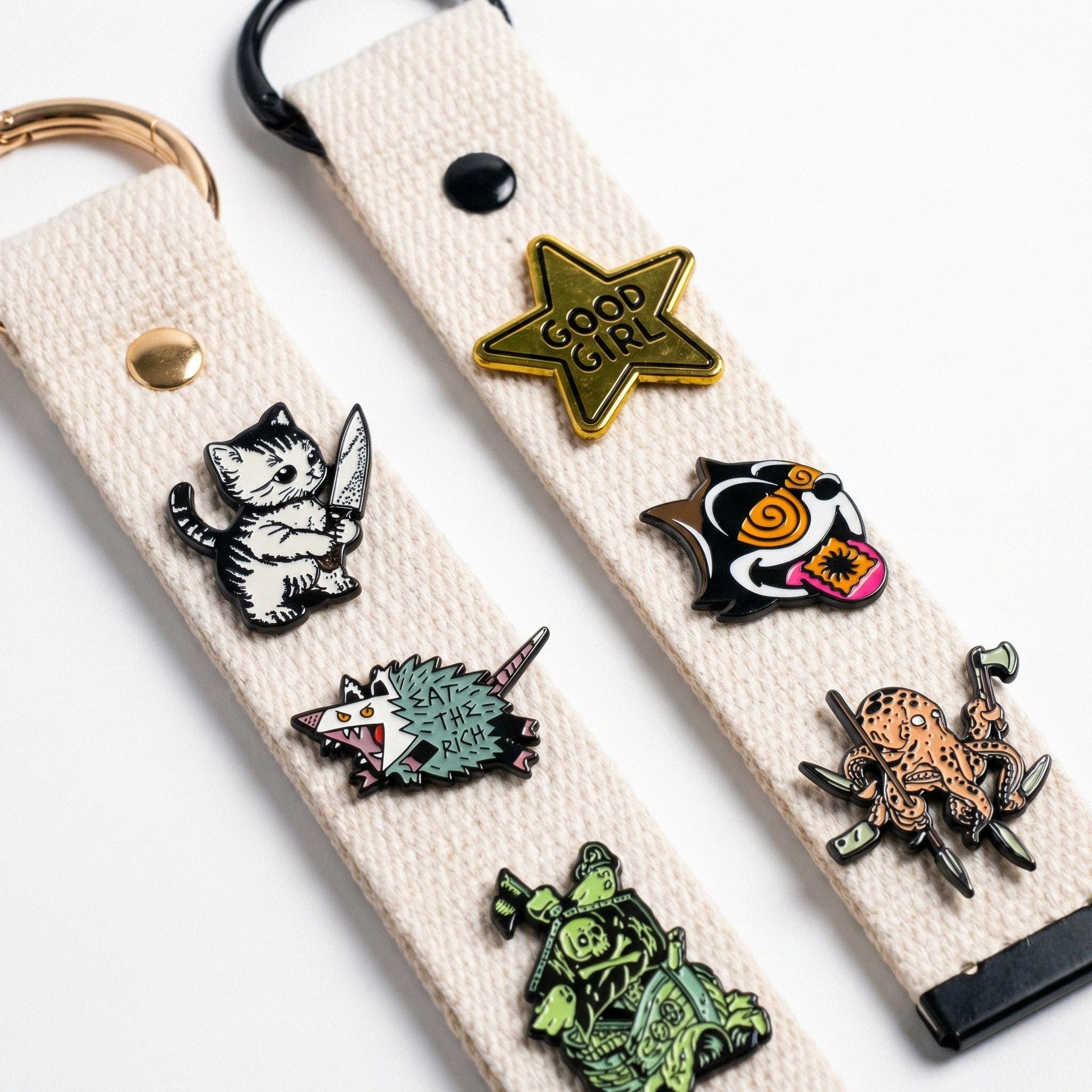 Canvas Display Keychain
