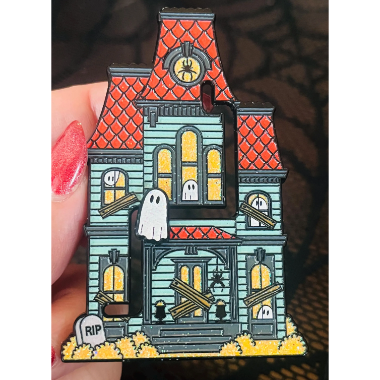 Wandering Ghost Interactive Enamel Pin