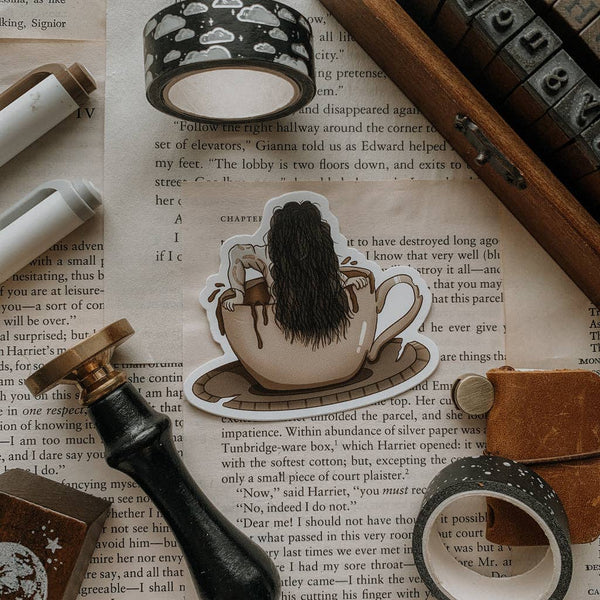 Ring Coffee Vinyl Sticker