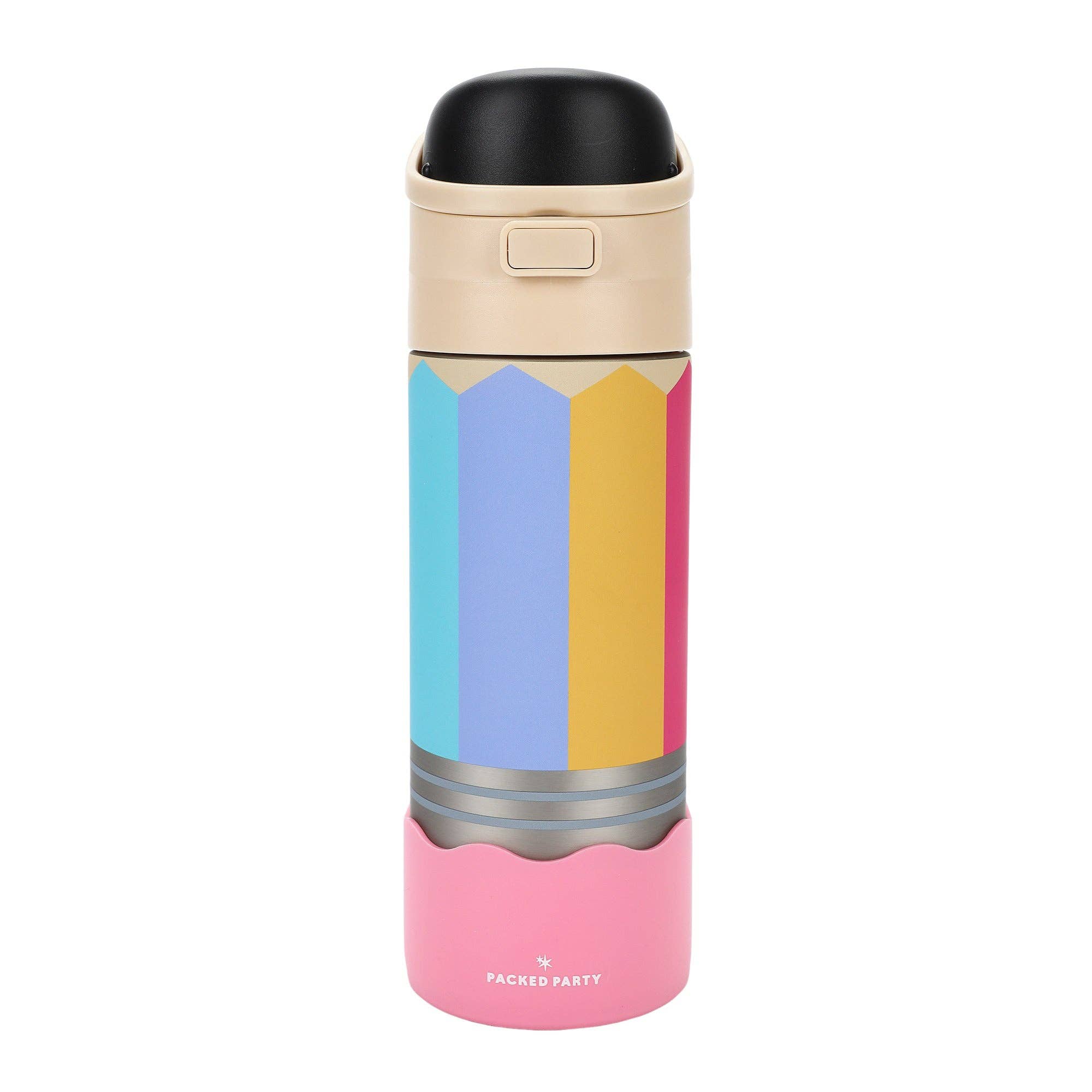 Write On! Pencil-Shaped 24oz Stainless Steel Water Bottle