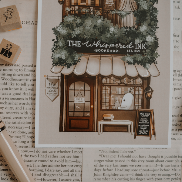 Cello Bookshop Art Print