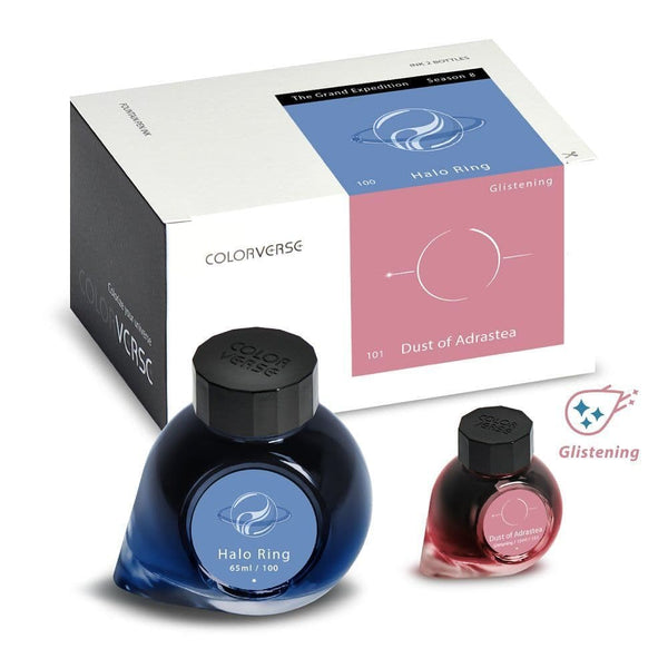 {coming soon!} Halo Ring & Dust of Adrastea Glistening {S8 #100/101} Fountain Pen Ink
