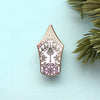 Floral Fountain Pen Enamel Pin
