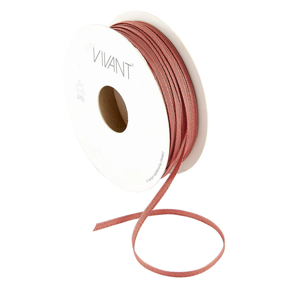 Dark Rose Narrow Texture Ribbon {sold in 2 yard lengths}