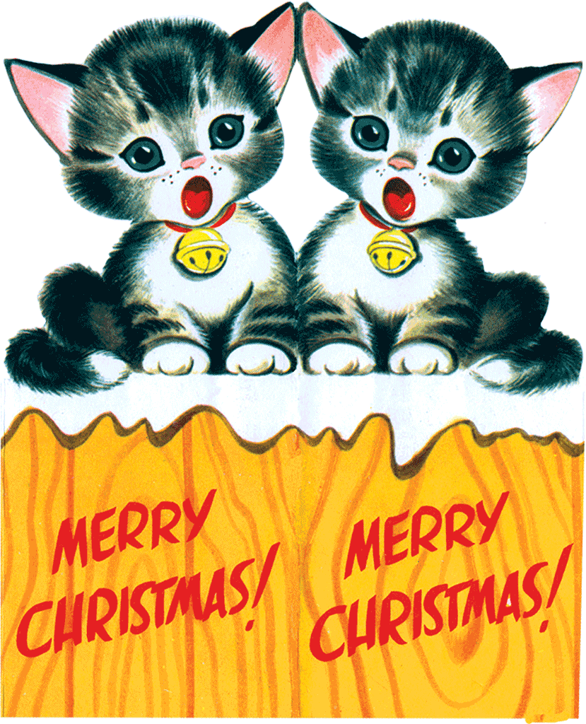 Merry Christmas Die Cut Greeting Card Packet