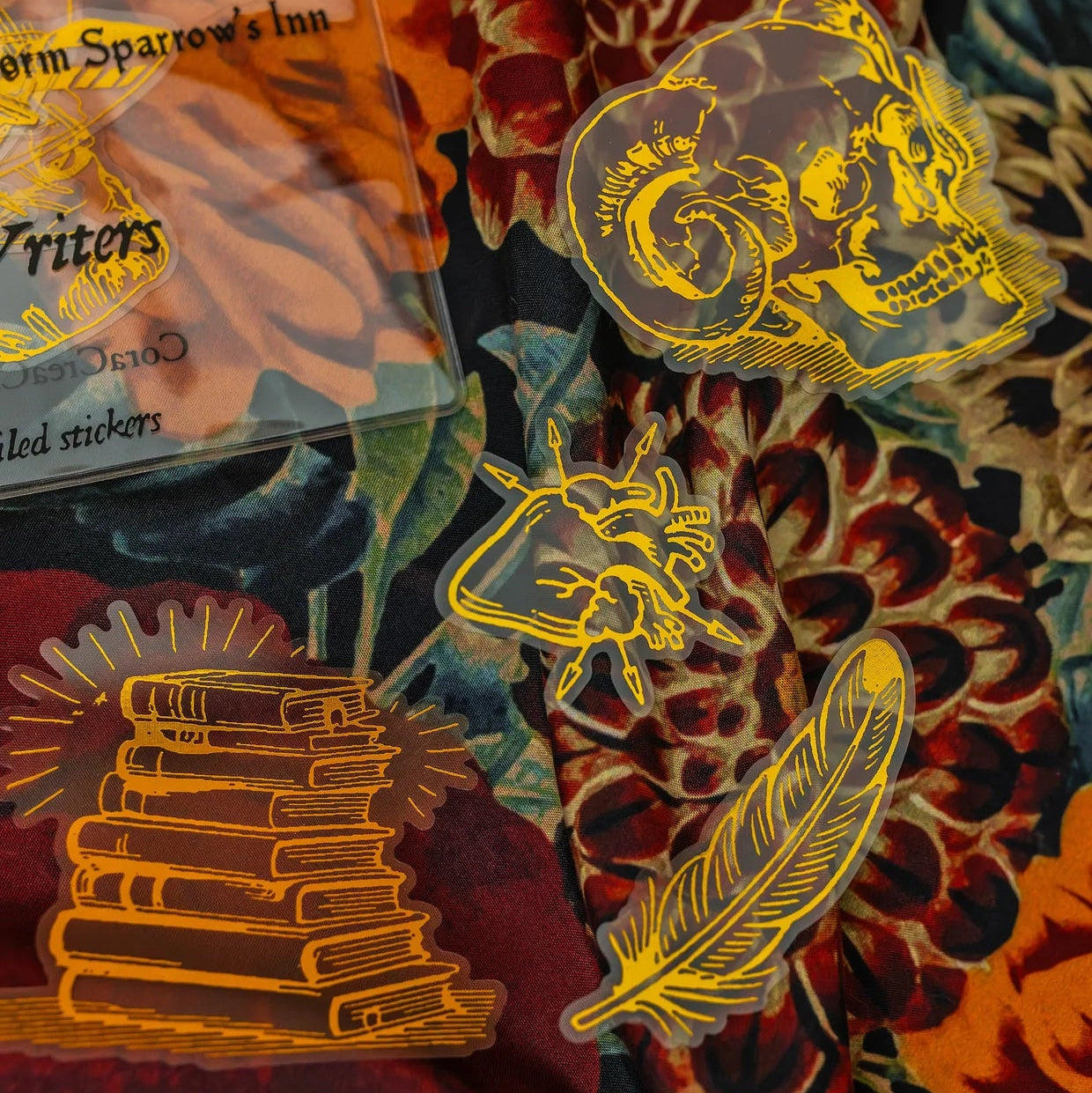 Gothic Writers Foiled Sticker Set