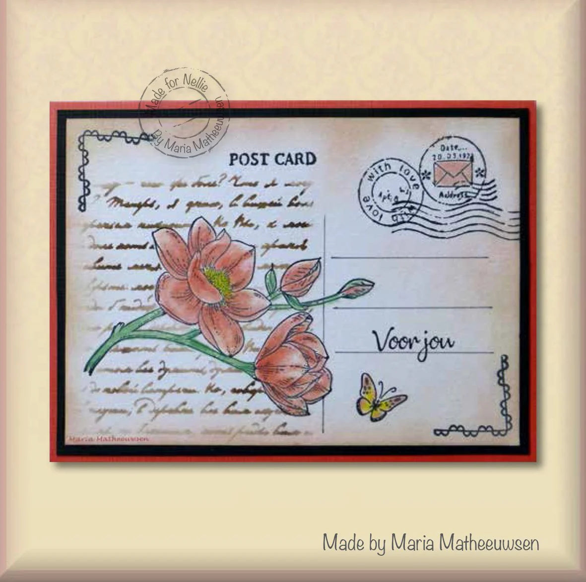 Nellie's Choice Texture Clear Stamp Post