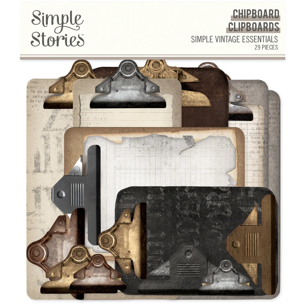 Simple Vintage | Chipboard Clipboards