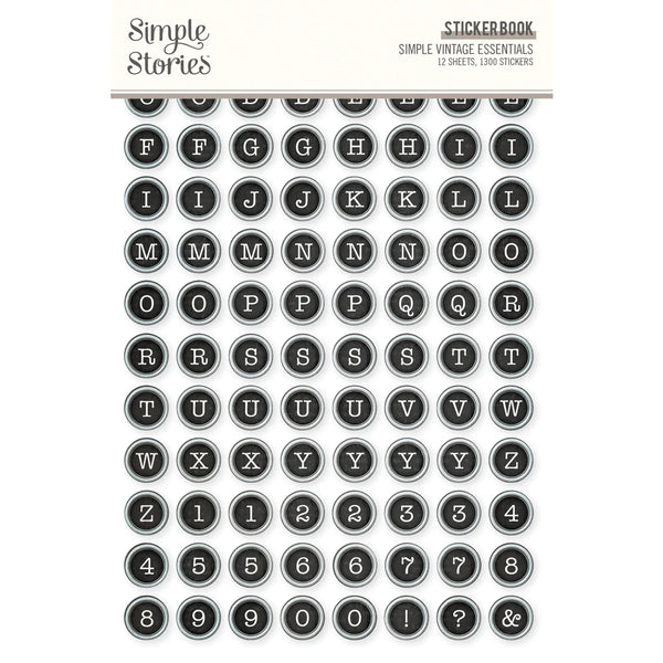 Simple Vintage | Typewriter Sticker Book
