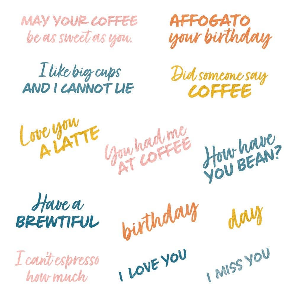 You Had Me At Coffee 4x6 Photopolymer Stamp Set