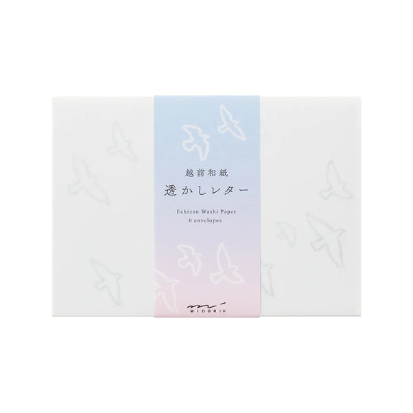 Watermark Birds A5 Letter Pad + Envelopes