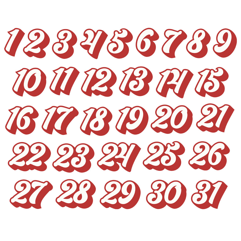 Boho Christmas Number Bits & Pieces