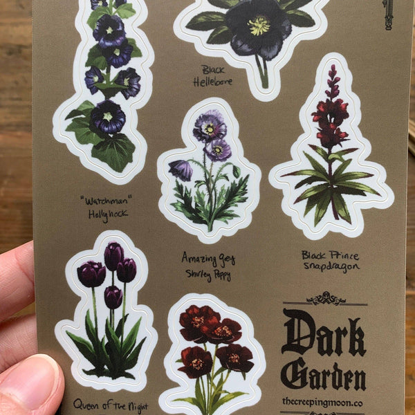 Dark Garden Vinyl Sticker Sheet