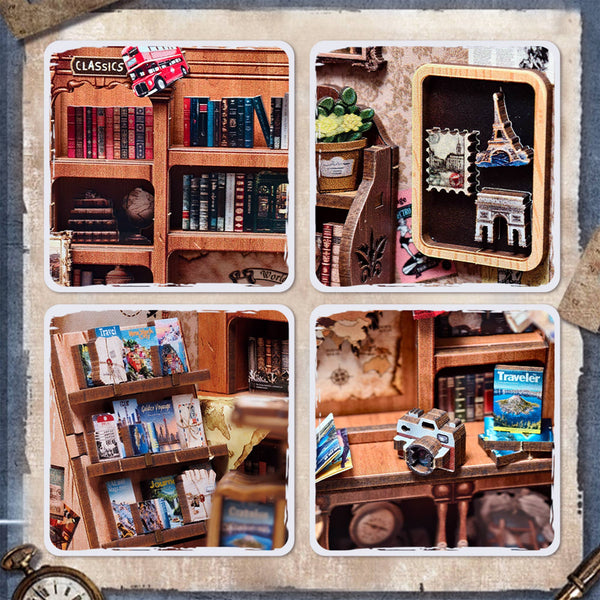 Journey Trace Bookshop Diorama Book Nook Kit