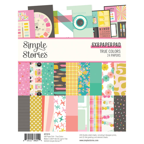 Double-Sided 6x8 Paper Pad {True Colors}