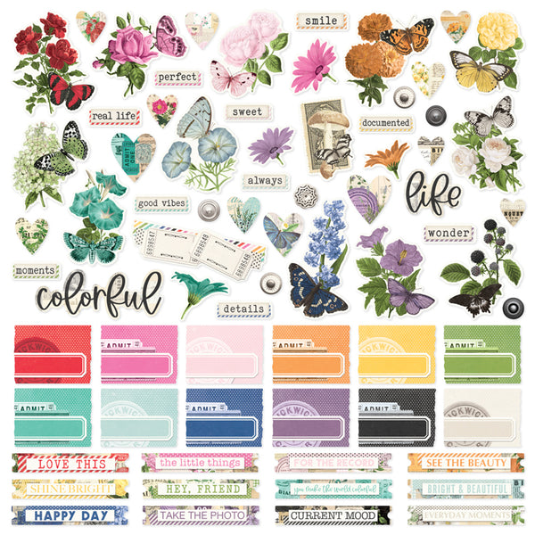 Color Palette Cardstock Stickers {clearance}
