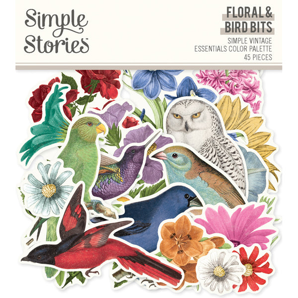 Color Palette Floral + Bird Bits + Pieces {clearance}