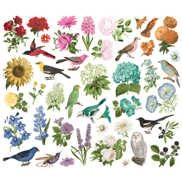 Floral + Bird Bits + Pieces {Color Palette}