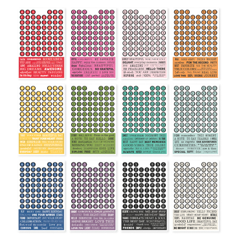 Letters + Labels Sticker Book {Color Palette}