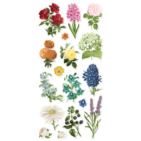 Color Palette Butterfly + Floral Foam Stickers {clearance}