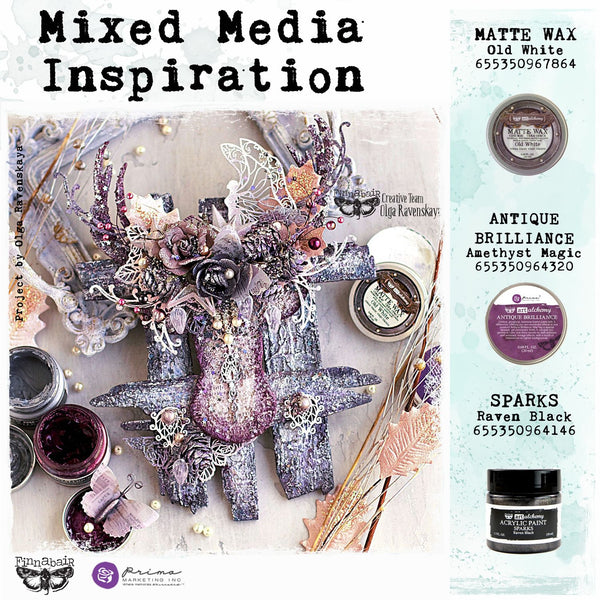 Raven Black Sparks Acrylic Paint | Art Alchemy