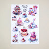 Alice's Tea Party Vinyl Sticker Sheet