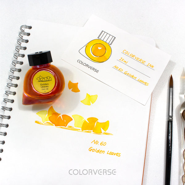 Ginkgo Tree & Golden Leaves {Earth Edition} Fountain Pen Ink
