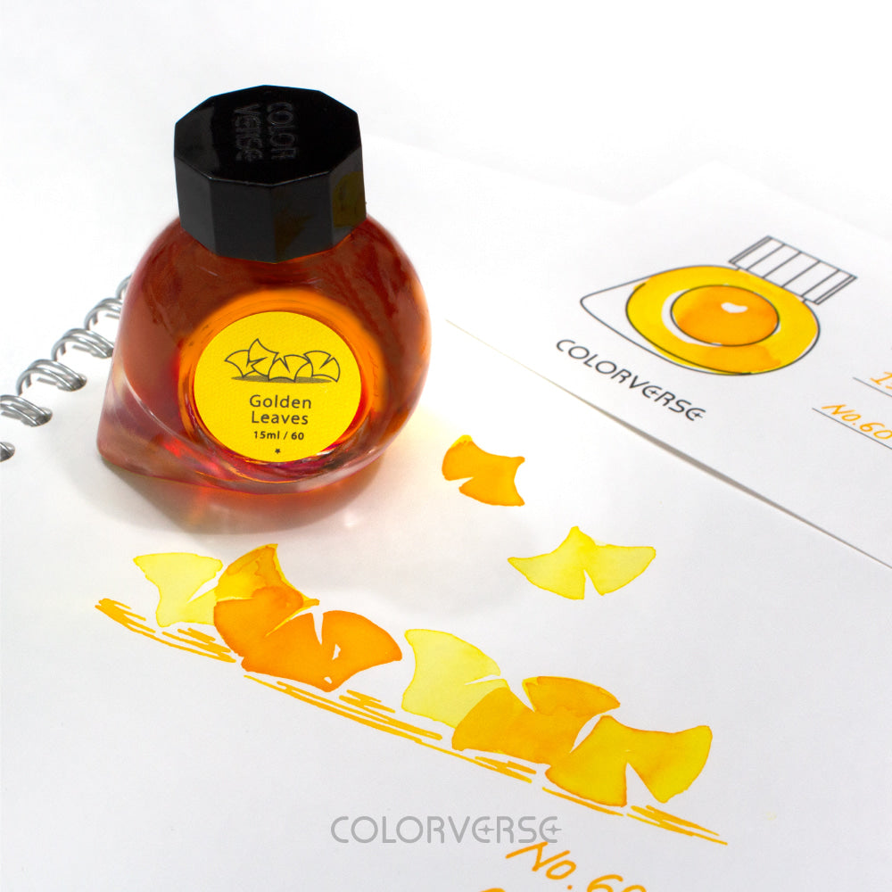Ginkgo Tree & Golden Leaves {Earth Edition} Fountain Pen Ink