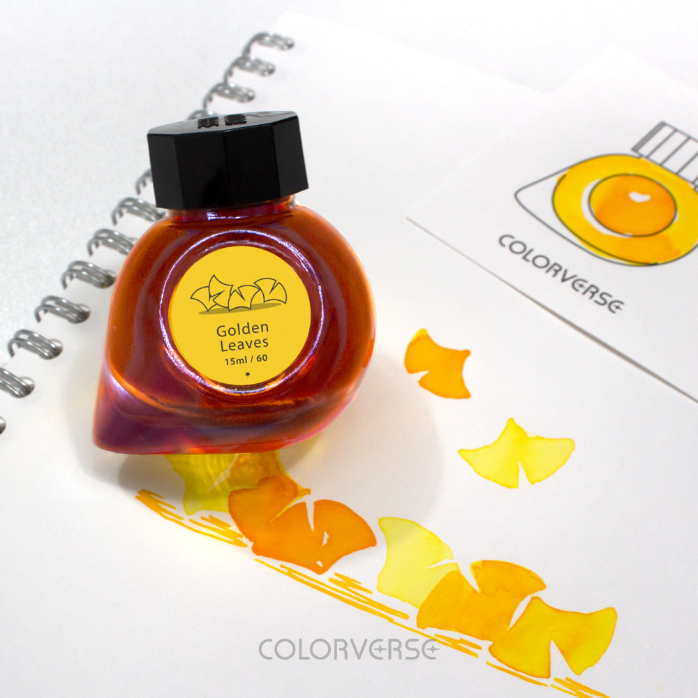 Ginkgo Tree & Golden Leaves {Earth Edition} Fountain Pen Ink