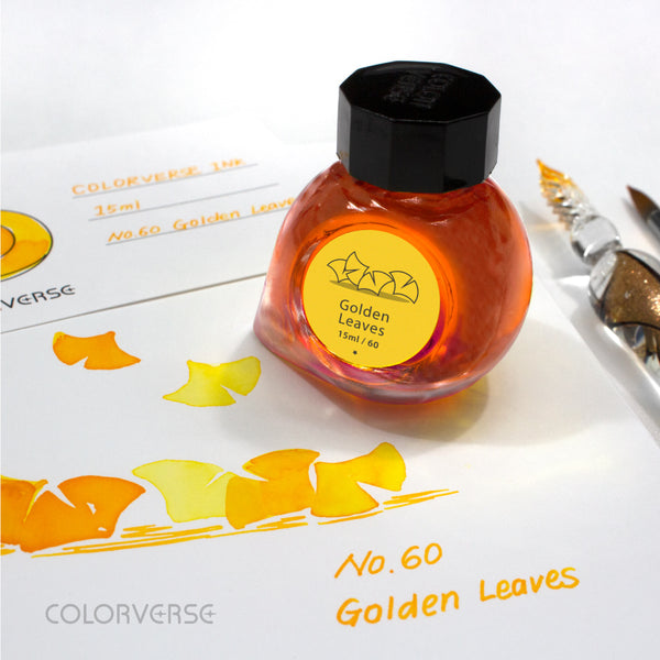 Ginkgo Tree & Golden Leaves {Earth Edition} Fountain Pen Ink