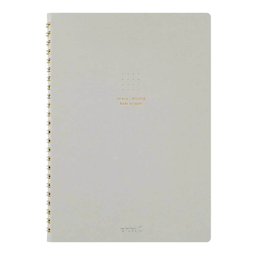 Midori Soft Color A5 Dot Grid Ring Notebook