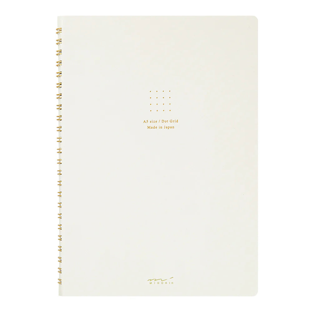Midori Soft Color A5 Dot Grid Ring Notebook