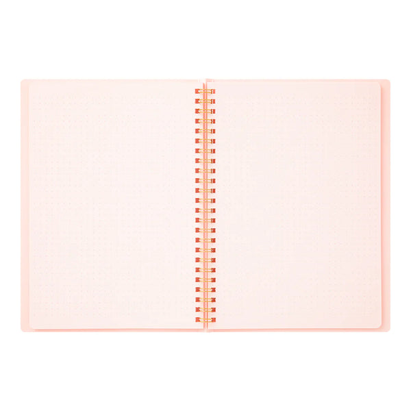 Midori Soft Color A5 Dot Grid Ring Notebook