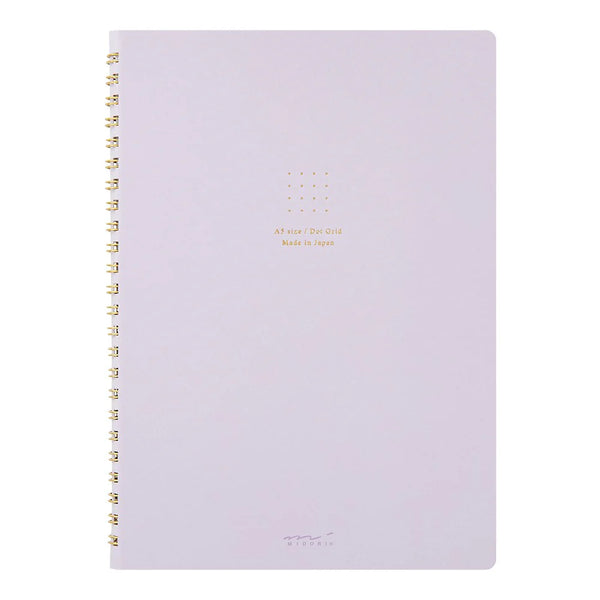 Midori Soft Color A5 Dot Grid Ring Notebook