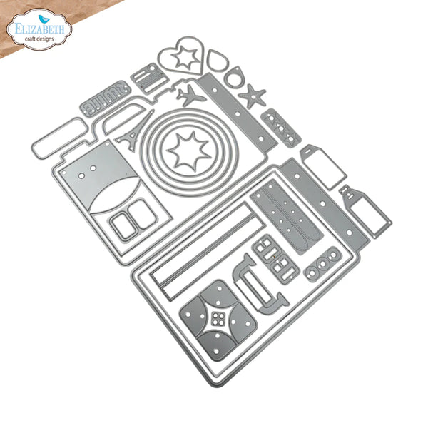 Camera and Suitcase Build a Book Die Set